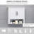 Medicine Cabinet, 3-Tier Bathroom Wall Cabinet With Adjustable Shelf And 2 Doors, Bathroom Cabinet For Over The Toilet, White