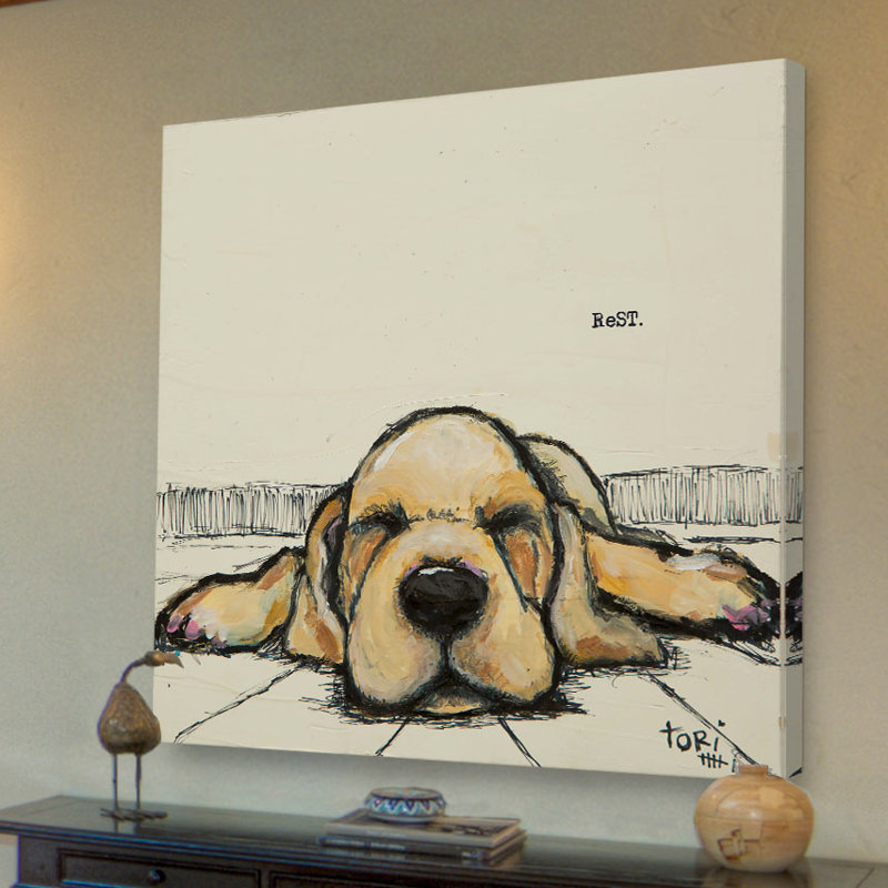 Rest by Tori Campisi - Wrapped Canvas Painting, 81cm H x 81cm W x 3.81cm D