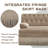 76.6" Velvet Upholstered Chesterfield Sofa with Tassel Fringe Skirt-1042381599-1042381594