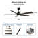 60" 5 - Blade LED Smart Ceiling Fan with Light Kit