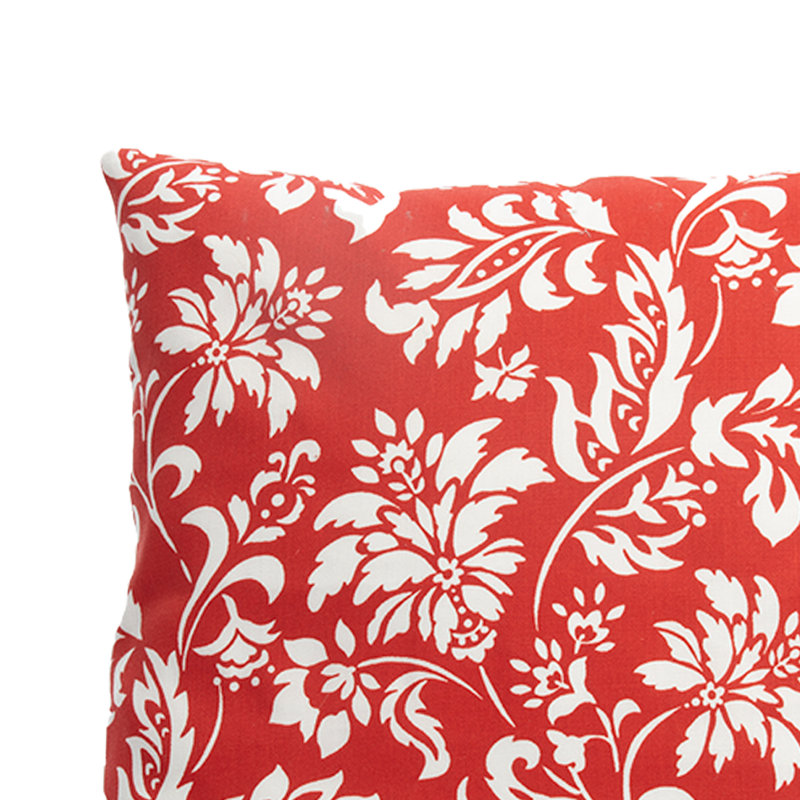 Floral Linen Reversible Throw Pillow