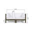 Ensemble de causeuse d'extérieur 2 pièces en bois d'acacia avec coussins blancs Oana-129685477-129685474