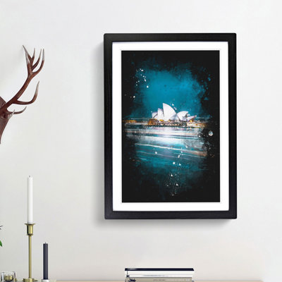 Sydney Opera House Lights - Framed Print