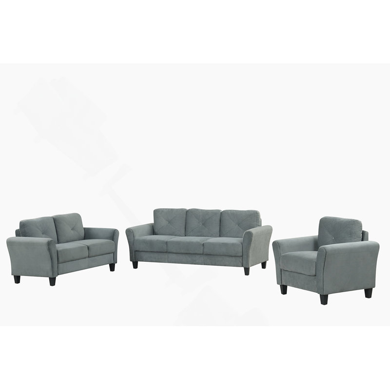 Ensemble de canapé modulaire confortable 1 + 2 + 3 avec conception détachable, rembourrage de qualité supérieure et configuration polyvalente pour une détente ultime