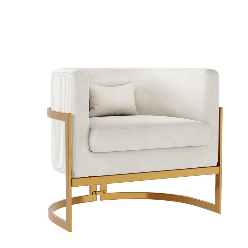 Shelbi Upholstered Armchair, Ivy Velvet