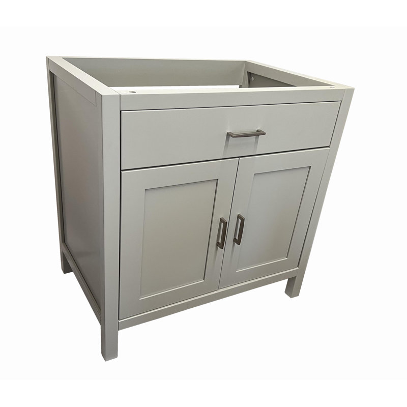 Base de meuble-lavabo simple 36 po Newport seulement, Gris