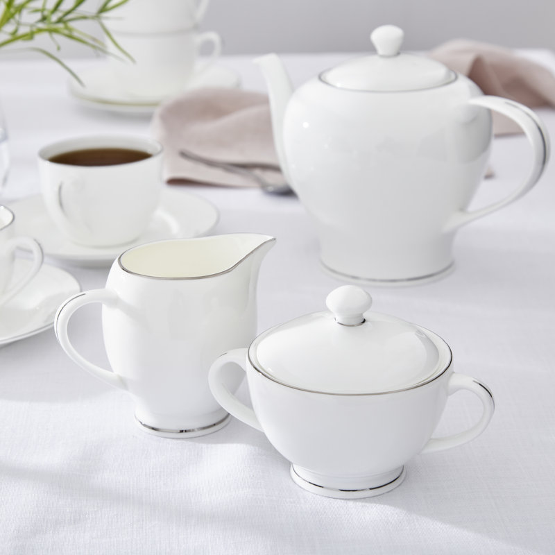 Royal Worcester, Serendipity Platinum - Sugar Bowl and Cream Jug Set