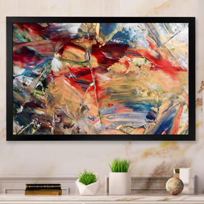 " Colourful Abstract Strokes V " Painting Print