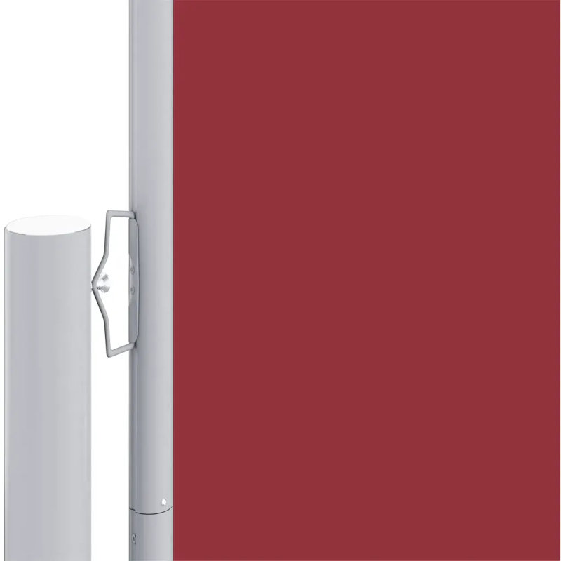 Dakota Fields 600cm W x 220cm D Plastic Cover Motorised Retractable Side Awning, Red