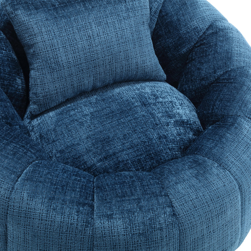 Full Compression Modern Bean Bag Chairs, Peacock