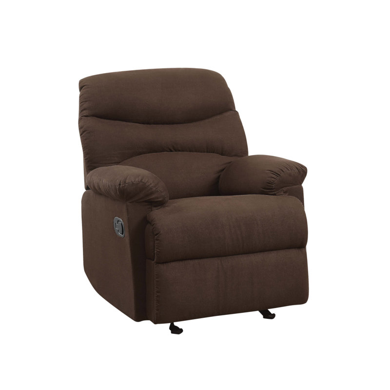 Arcadia Microfiber Motion Glider Recliner, Chocolate
