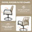 Ensemble de 2 chaises d'extérieur pivotantes