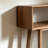 Simple Rectangular Brown Solid Wood Console Table