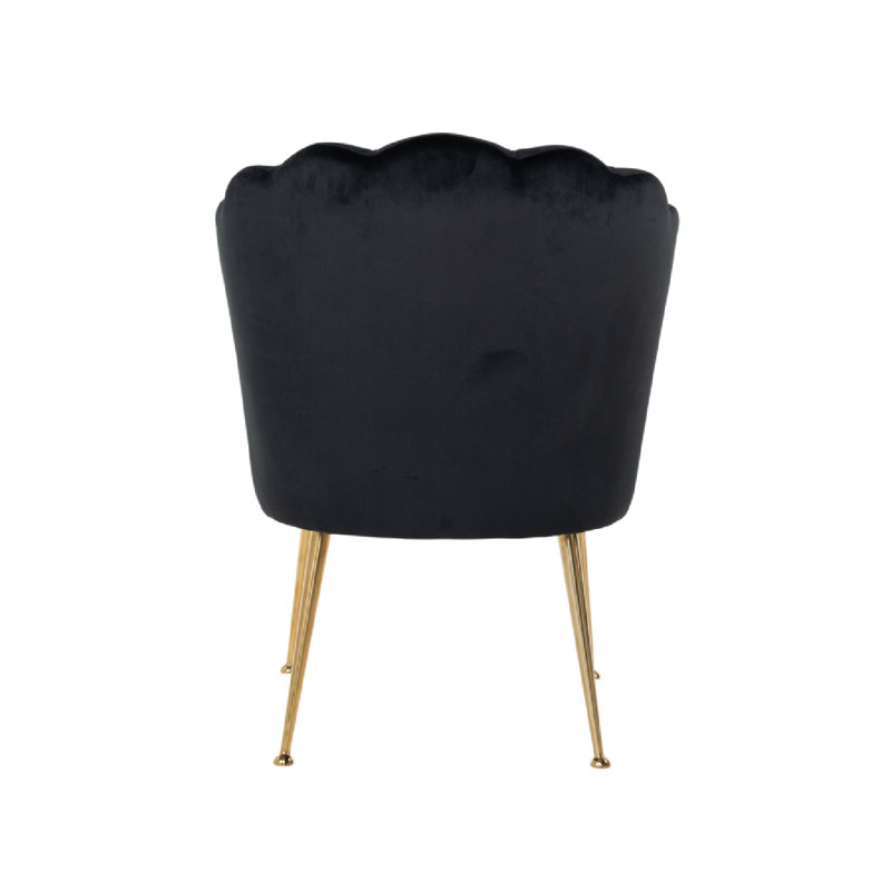 Pippa Upholstered Dining Chair, Gold, Khaki
