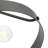 Avec 15 in. 3-Light Matte Black Contemporary Flush Mount Light
