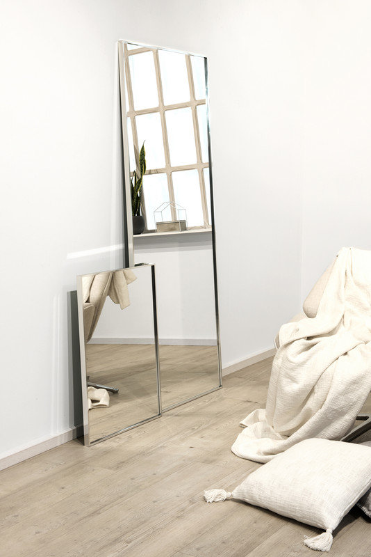 nielsen Almeria Aluminium Wall Mirror, 70cm H x 50cm W, Silver