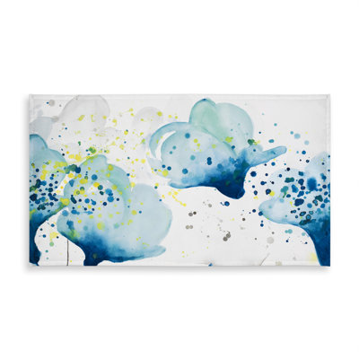 Dotted Paint Splash Flowers Tablecloth - Indoor/Outdoor Decor