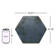 Mandalay Hex 9.13 in. x 10.51 in. Polished Concrete Look Porcelain Floor and Wall Tile