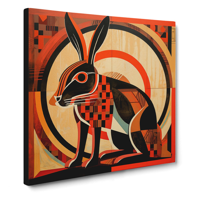 Hare Constructivism - Wrapped Canvas