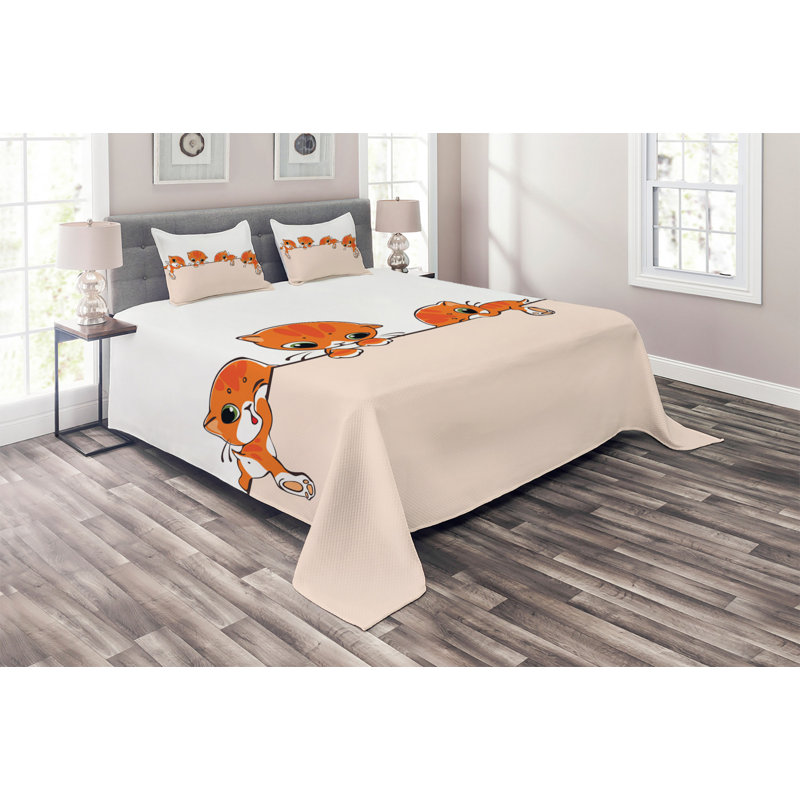 Coverlet, King Bedspread + 2 Shams