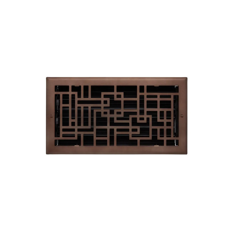 Registre de plancher en acier Baer, Bronze huilé, 6 po x 12 po