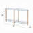 ACME Veises Sofa Table, Champagne