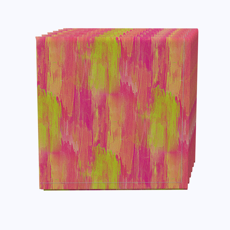 100% Cotton Abstract Square Napkin