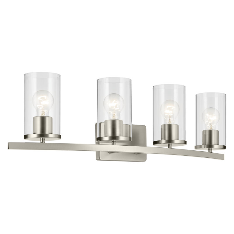 31.25" 4-Light Vanity Light, Brushed Nickel