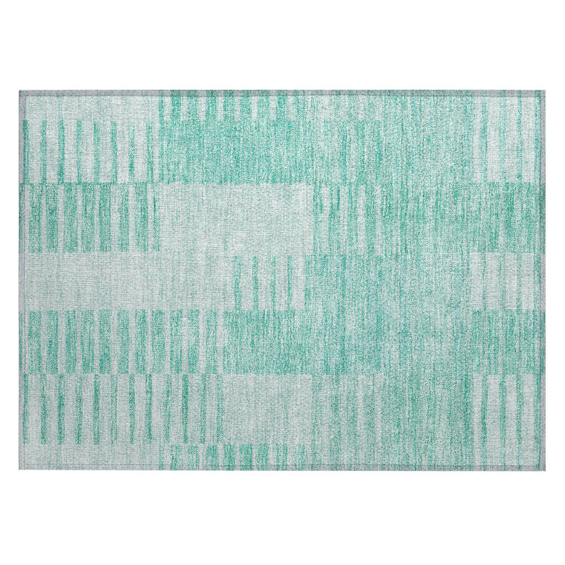 Granier Washable Striped Indoor / Outdoor Rug, Rectangle 1'8" x 2'6"