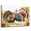  «Elegant Thanksgiving Turquie pair» par Nicole DeCamp, art mural en verre acrylique, 36 po x 24 po-1823022862