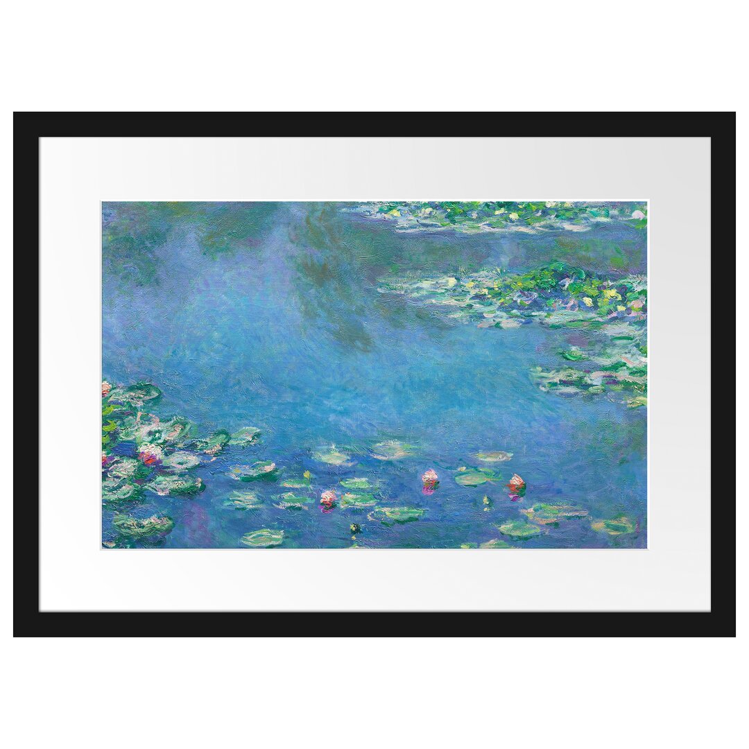 Gerahmter Kunstdruck Water Lilies IV von Claude Monet