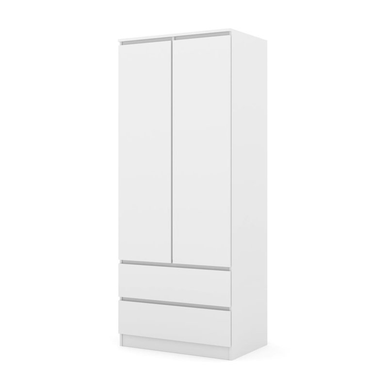 Bhatari Manufactured Wood Wardrobe, White