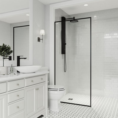 Meridian Framed Fixed Shower Screen