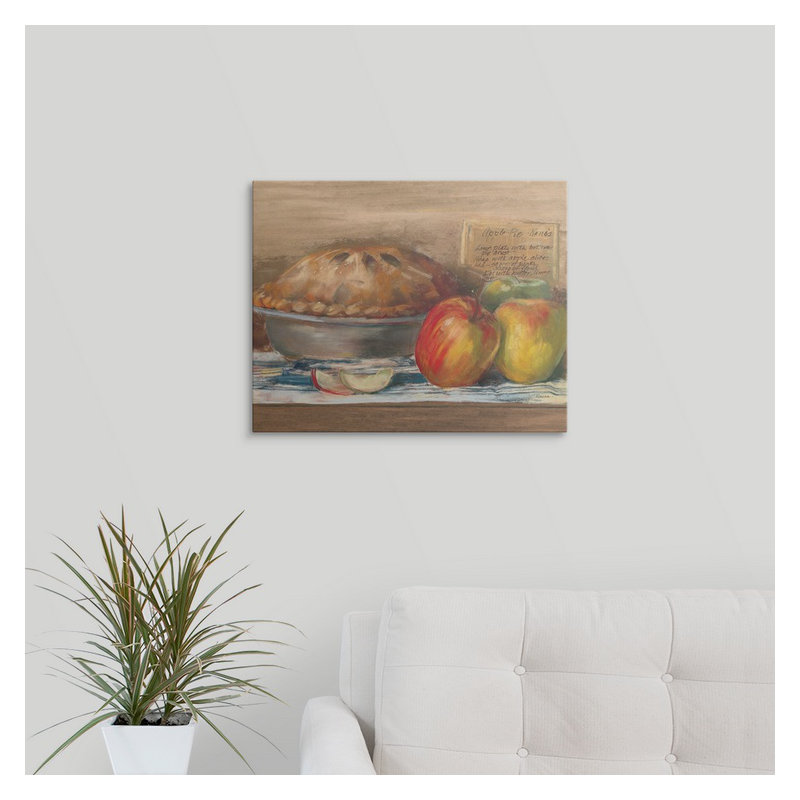 «Apple Pie» - Imprimé, H 16 po x l 20 po x P 1,5 po, Toile