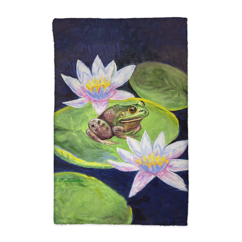 Torchon Frog & Lily