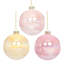 Shinny Marbleized Ball Ornaments- 4 Inches Set Of 12
