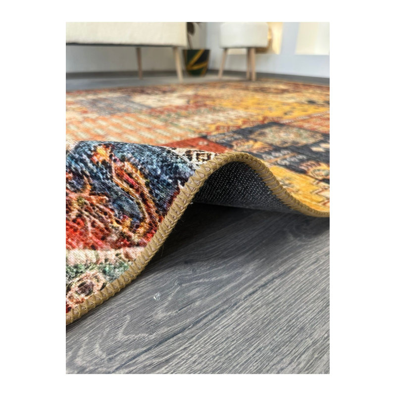 Tapis décoratif multicolore Patchwork Look, Tapis de couloir 2 pi 6 po x 9 pi 10 po