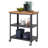 32 In. Bamboo And Metal Kitchen Cart W/ Wheels-1990703157