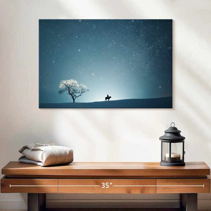 Une nuit étoilée II, H 16 po x l 24 po