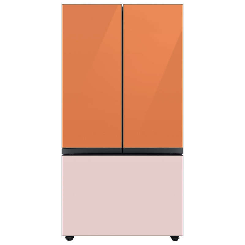 Samsung 24 cu. ft. Smart Bespoke 3-Door French-Door Refrigerator with Customizable Panel Colors and AutoFill Water Pitcher in Custom Panel-Ready