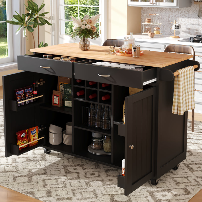 Kitchen Island, Black
