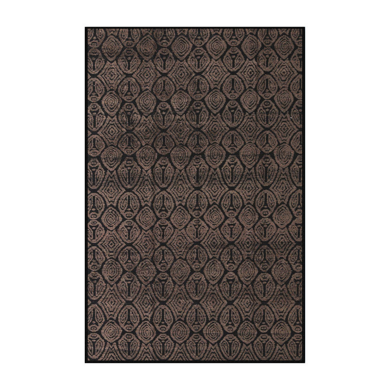 Tapis 100% abstrait 5428 lavable à la machine, Rectangle 6 pi x 9 pi