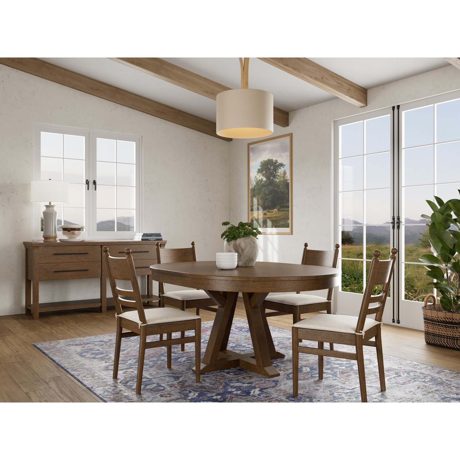 Billie 48" Oak Dining Table