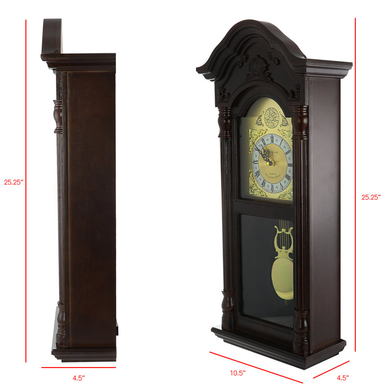 Solid + Manufactured Wood Wall Clock