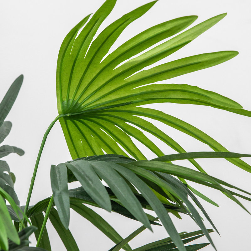 Faux Palm Plant in Pot, 117cm H x 20cm W x 15cm D