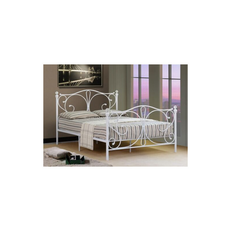 Orourke Metal Bed, Silver, Single (3')