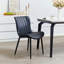 Set Of 2 Dining Chairs: Faux Leather Mid-Century Modern Modern Accent Chairs