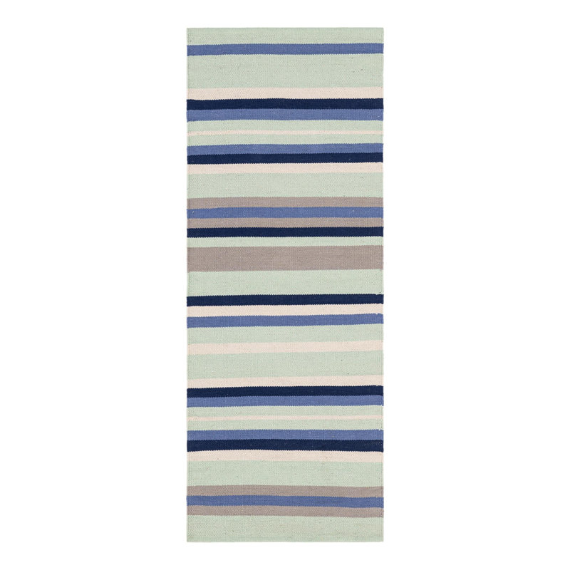 Aareona Cotton Geometric Indoor Rug, Runner 2' x 5'1"