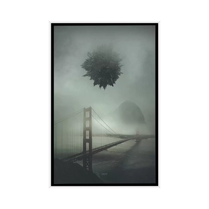 Apocalypse I by Rob Hakemo - Print on Canvas, 66.04 cm H x 45.72 cm W, White Framed