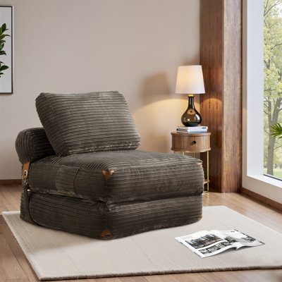 Rita Boneless No Assembly Required Flip Chair, Fold-out Single Sofa Bed, Lazy Sleeper Chair For Apartments, Dorms, Living Room, Bedroom Or Study
